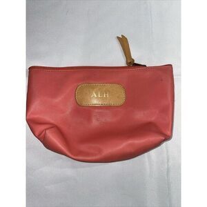 Jon Hart Chico Makeup Cosmetic Vinyl Zippered Case Toiletries Bag Salmon